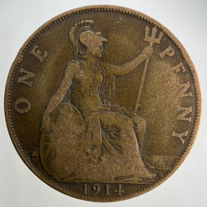 1914 George V One Penny Coin | Collectable Grade