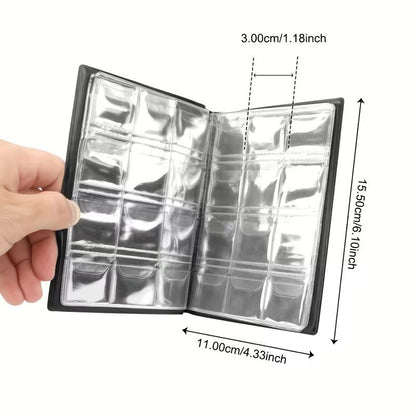 Blue World Coins Small Coin Collection Book Holder Album - 120 Slots 2.9x2.9cm