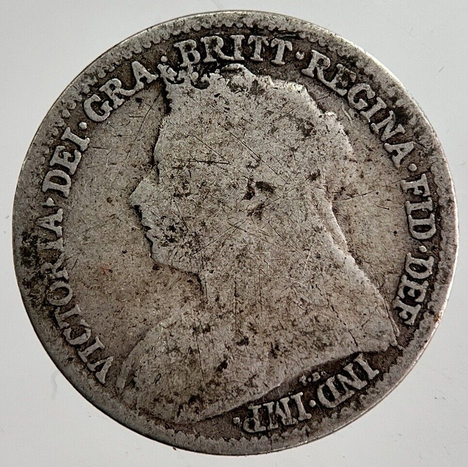 1894 Victoria Threepence Silver Coin | Collectable Grade | a8690