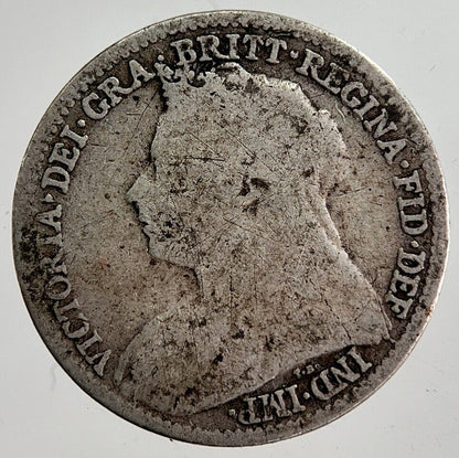 1894 Victoria Threepence Silver Coin | Collectable Grade | a8690