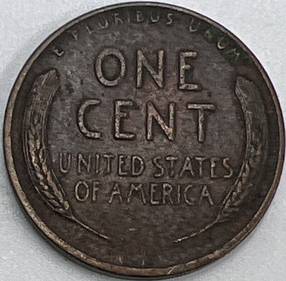 1934 D US USA Lincoln Wheat One Cent | American Copper Coin | Fine Grade | a468