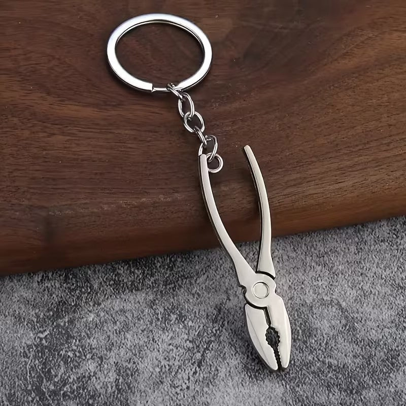 Mini Metal Builder Construction Plyer DIY Tool Keyring Premium Keychain Gift UK
