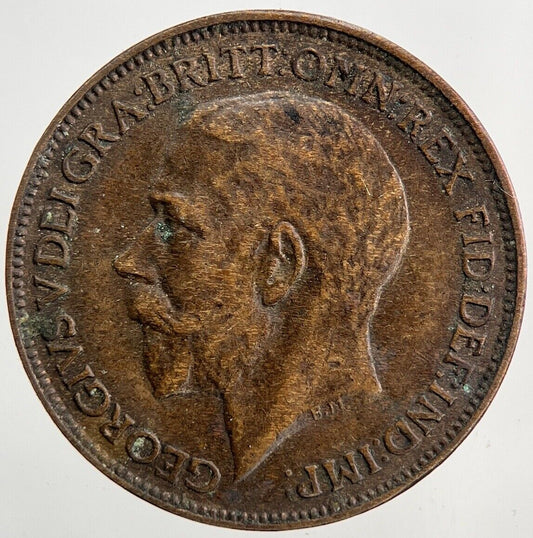 1925 George V Farthing Coin | Fine Collectable Grade