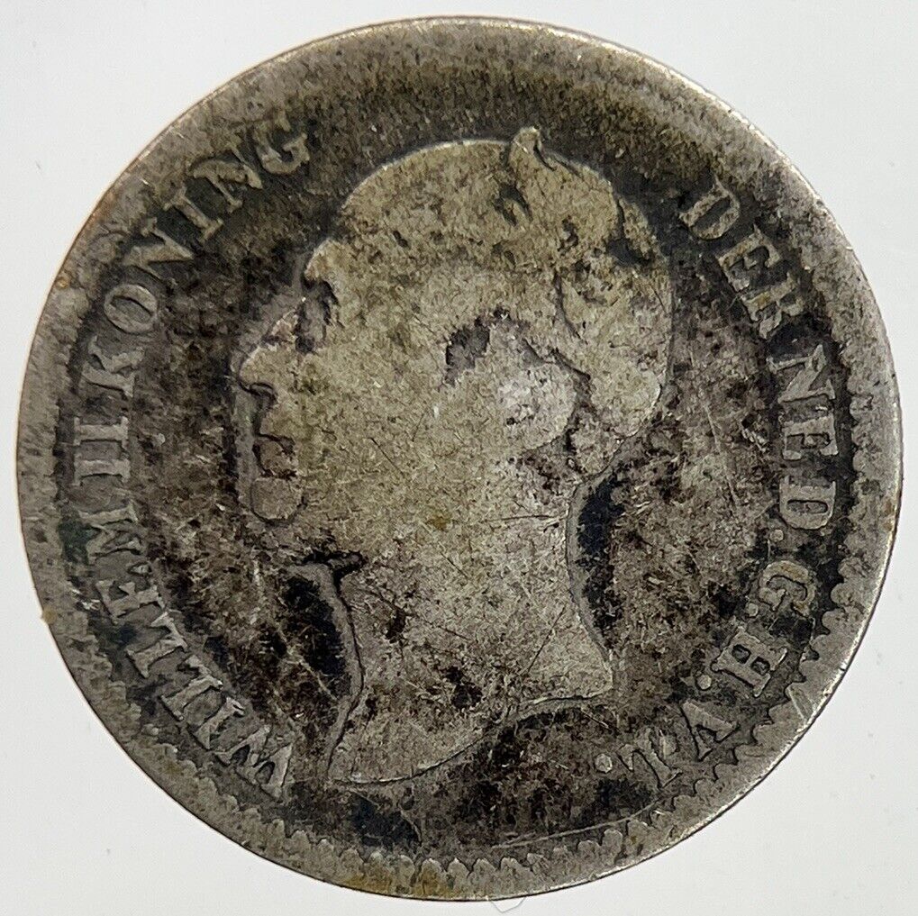 1849 Netherlands 10 Cents Silver Coin | Collectable Grade | a9004