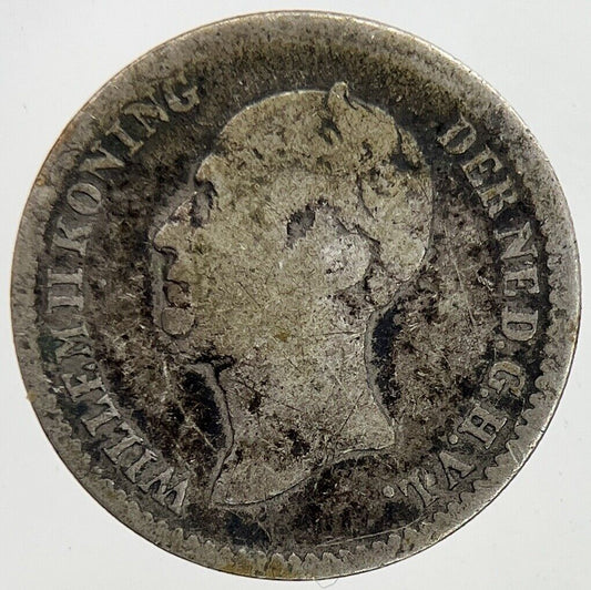 1849 Netherlands 10 Cents Silver Coin | Collectable Grade | a9004