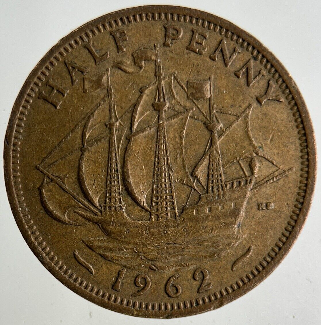 1962 Elizabeth II 2nd Half-Penny Coin | Fine Collectable Grade