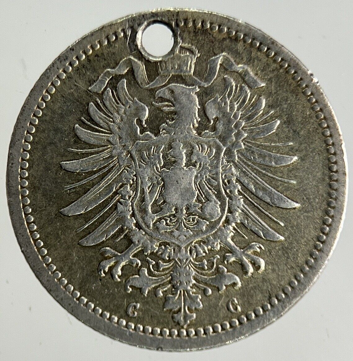 1875 Germany 20 Pfennig Silver Coin | Fine Collectable Grade