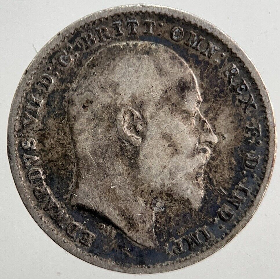 1902 Edward VII Threepence Silver Coin | Collectable Grade | a5384