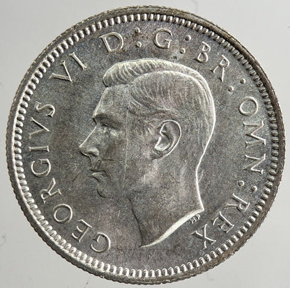 1942 George VI Sixpence Silver Coin | Very Fine Grade
