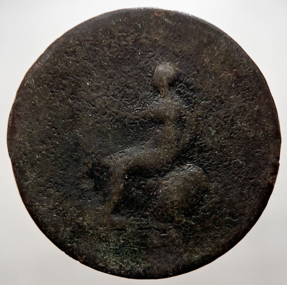 1799 George 3rd III Half-Penny British Coin | Worn Grade