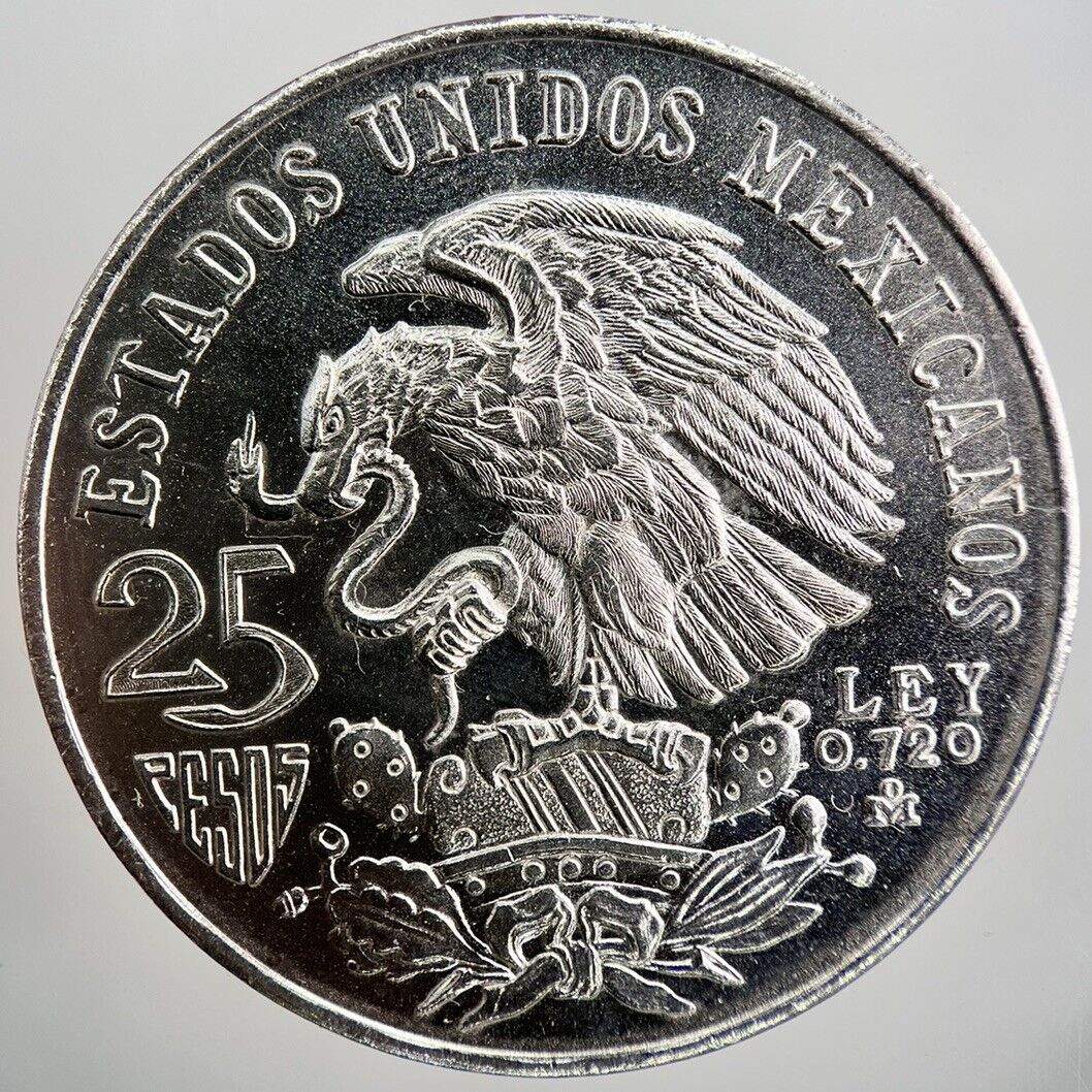 1968 Mexico 25 Pesos Silver Coin | Very High Grade | a1849
