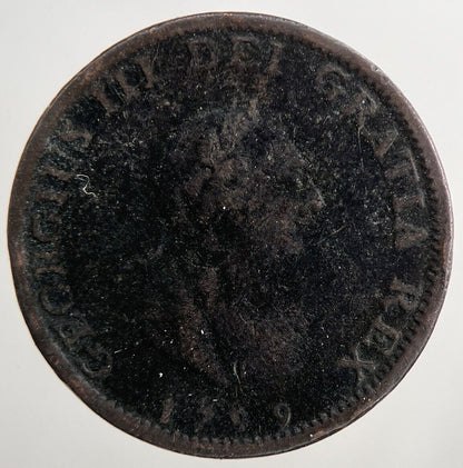 1799 George 3rd III Farthing Coin | Collectable Grade | a9259