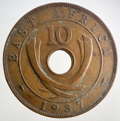 1937 East Africa 10 Cents Coin | Fine Collectable Grade | a9509