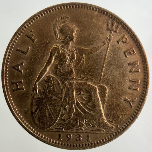 1931 George V Half-Penny Coin | Fine Collectable Grade