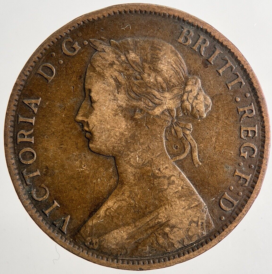 1862 Victoria Half-Penny Coin | Fine Collectable Grade | a9541
