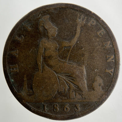 1863 Victoria Half-Penny Coin | Collectable Grade