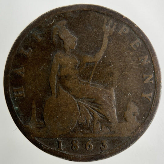 1863 Victoria Half-Penny Coin | Collectable Grade