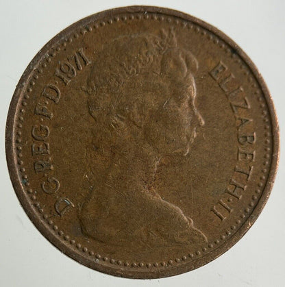 1971 Elizabeth II 2nd New 1/2 Half-Penny Coin | Fine Collectable Grade