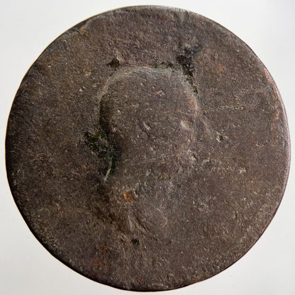 1806 George 3rd III Half-Penny British Coin | Worn Grade