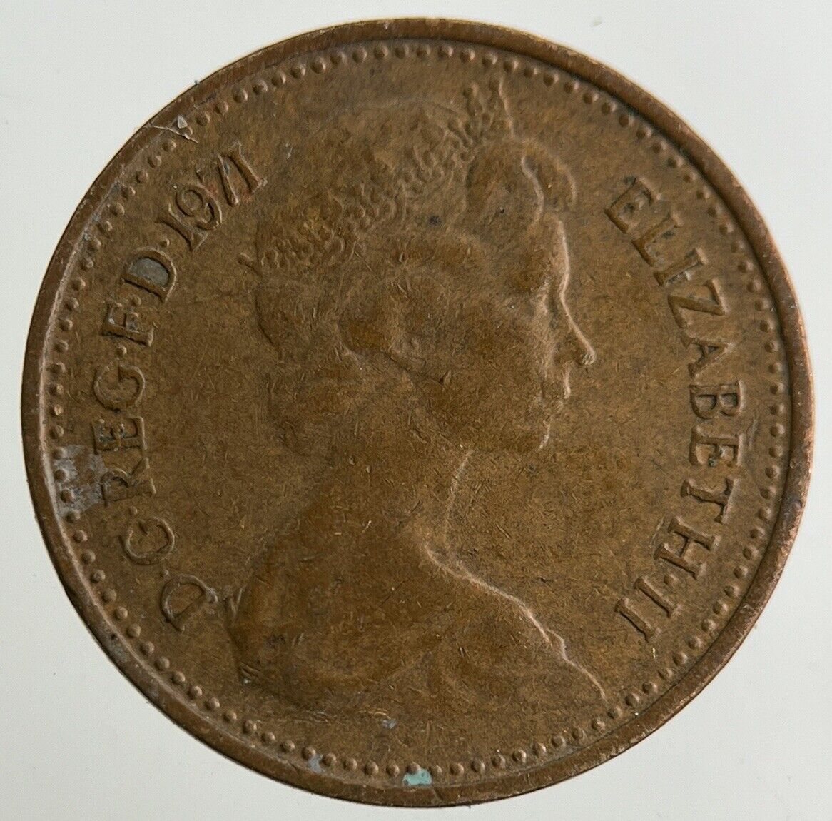 1971 Elizabeth II 2nd New 1/2 Half-Penny Coin | Fine Collectable Grade