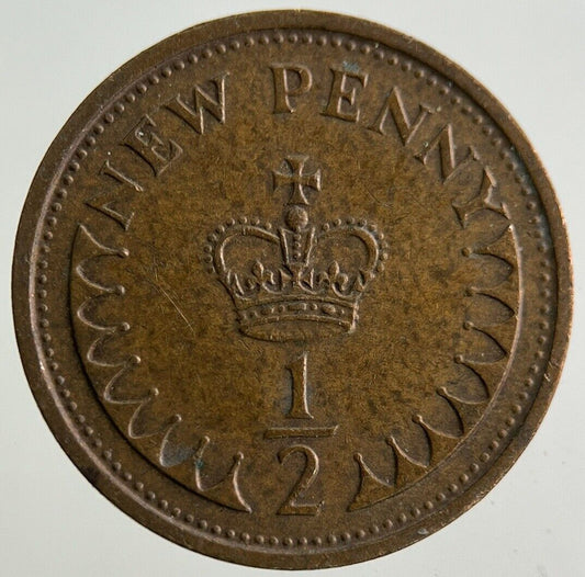 1973 Elizabeth II 2nd New 1/2 Half-Penny Coin | Fine Collectable Grade