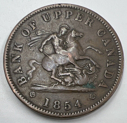 1854 Bank of Upper Canada Token | Very High Grade