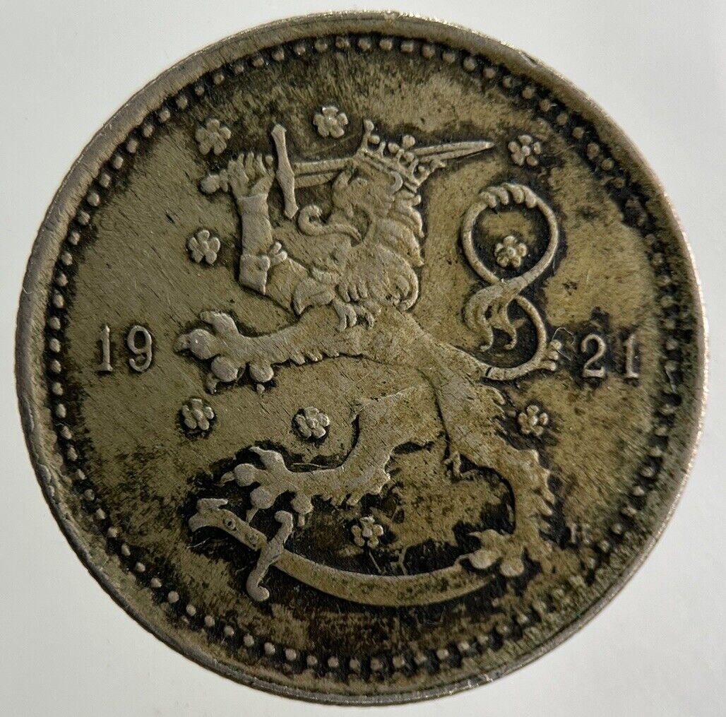 1921 Finland 1 Markka Coin | Fine Collectable Grade