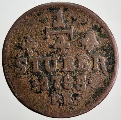 1785 Stuber 1/4 Quarter Germany Coin | Collectable Grade | a1764