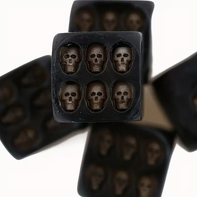 x5 Skull Dice 6 Sided Dices for Dungeons and Dragons RPG Role Playing Board Game