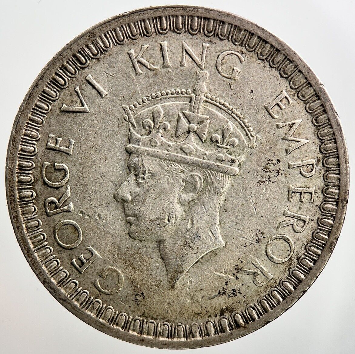 1942 India 1 One Rupee Silver Coin | Fine Collectable Grade