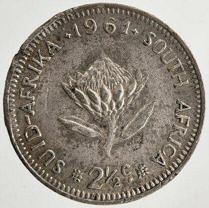 1961 South Africa Threepence 2 1/2c Silver Coin | Fine Collectable Grade | a6978