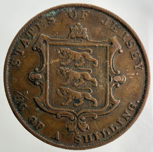1851 Jersey 1/26 One Twenty Sixth Of A Shilling Coin | Very High Grade