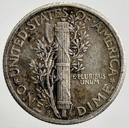1928-S US USA Mercury Dime Silver Coin | Very High Grade