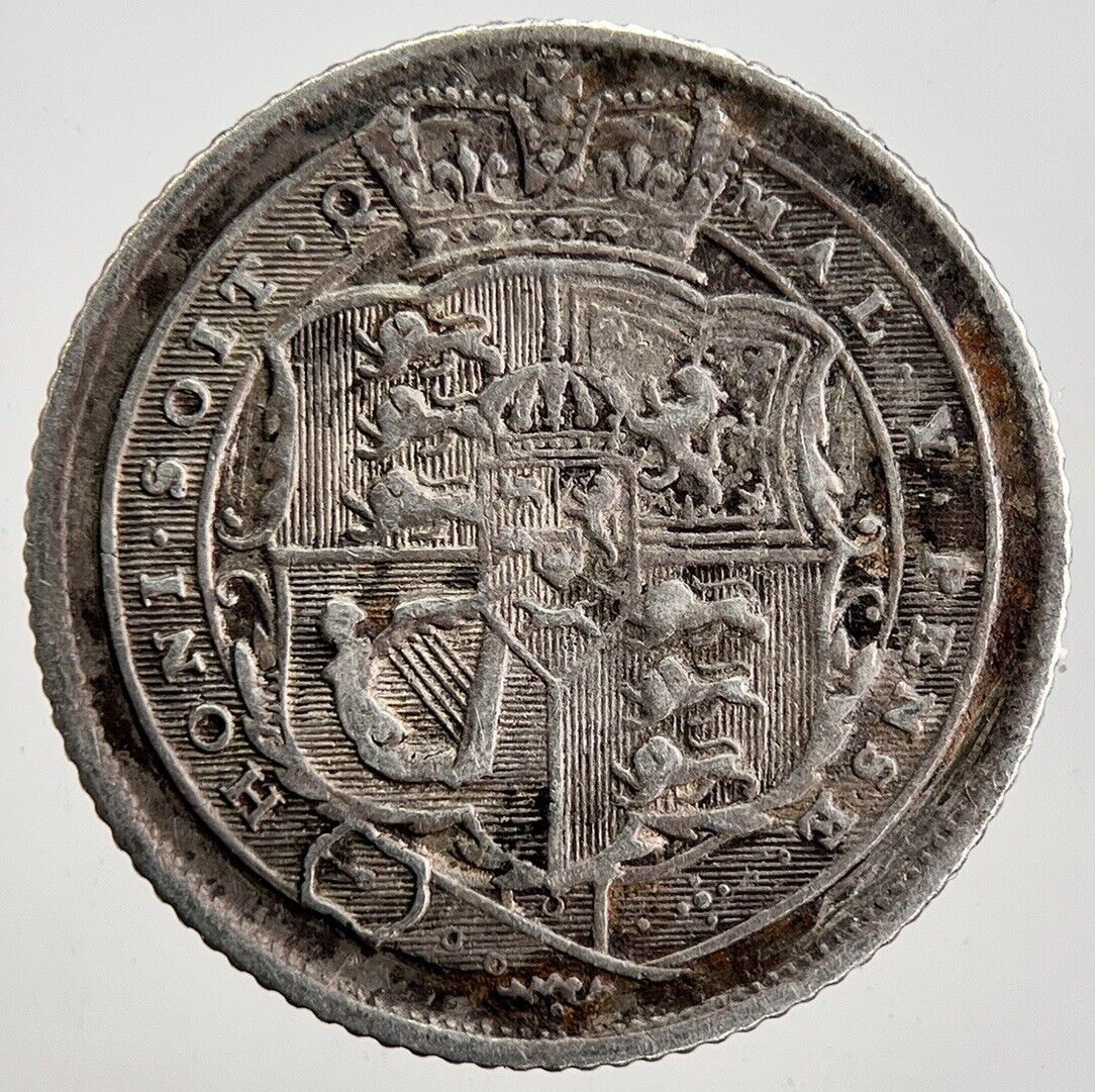 1816 George III Sixpence Silver Coin | Fine Collectable Grade | a2451