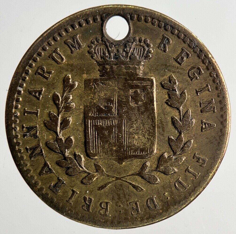 British Queen Victoria Cratia Medal | Fine Collectable | a6957