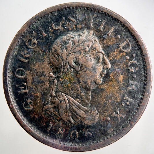 1806 George 3rd III Penny Coin | Fine Collectable Grade