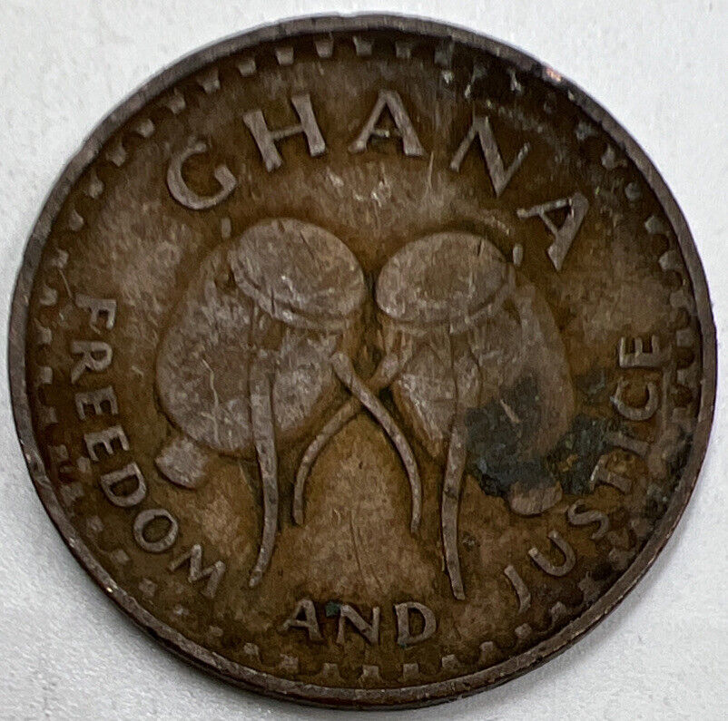 1967 One Pesewa | Ghana Copper Coin | Collectable Grade | a972