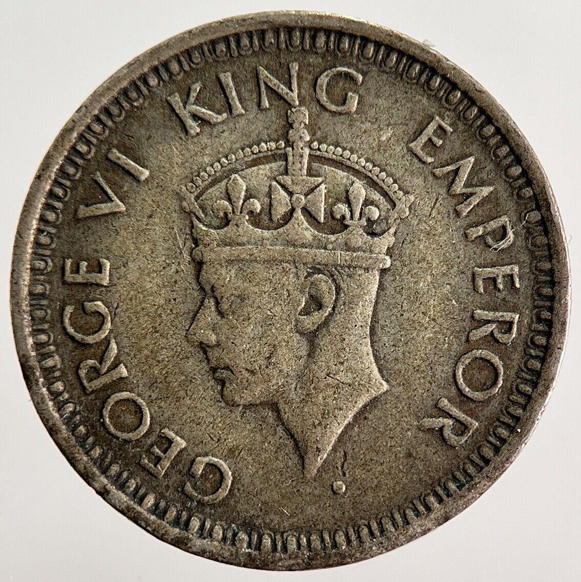 1944 India Quarter 1/4 Rupee Silver Coin | Collectable Grade | a1250