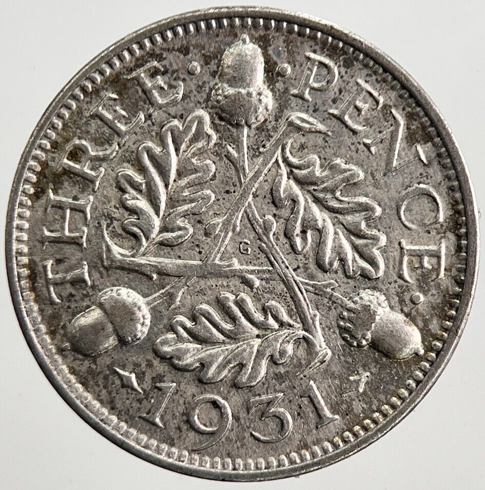 1931 George V Threepence Silver Coin | Fine Collectable Grade
