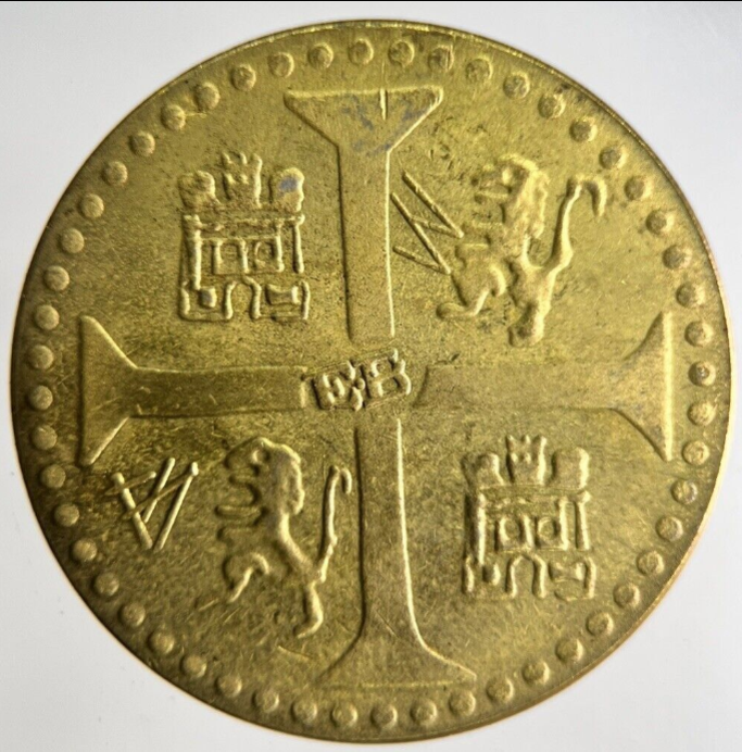 Souvenir Toy 1786 Lima Dubloon Brashir Token Coin