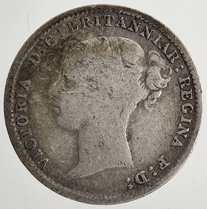 1886 Victoria Threepence Silver Coin | Fine Collectable Grade | a9560