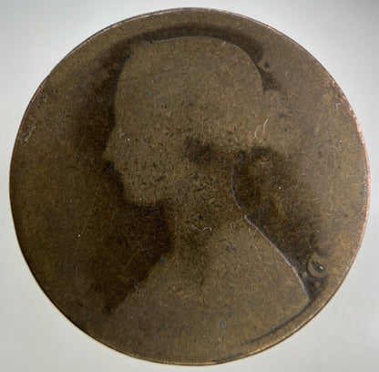 1872 Victoria One Penny Coin | Fair Grade