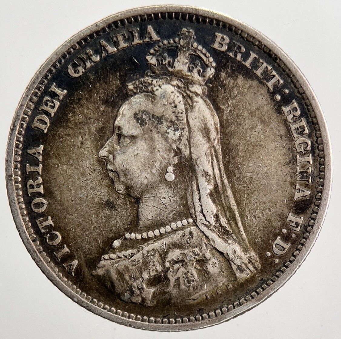 1887 Victoria Shilling Silver Coin | Fine Collectable Grade