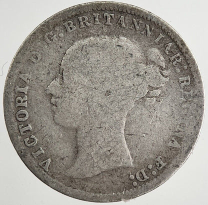 1877 Victoria Threepence Silver Coin | Collectable Grade | a8479