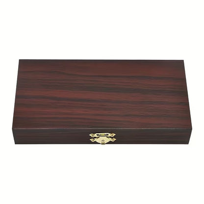 Secure Wooden Wood Money Storage Box - Cash Currency Banknotes Coins Organiser
