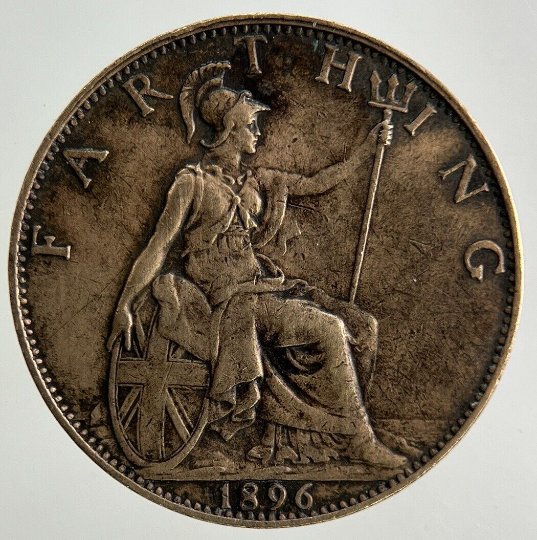 1896 Victoria Farthing Coin | Fine Collectable Grade