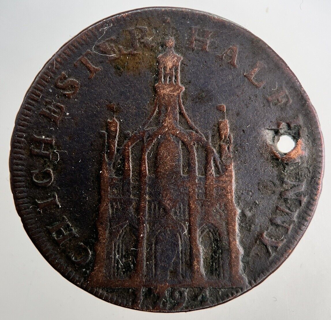 1794 Chichester Elizabeth I Half-Penny Token Coin | Collectable Grade | a9515