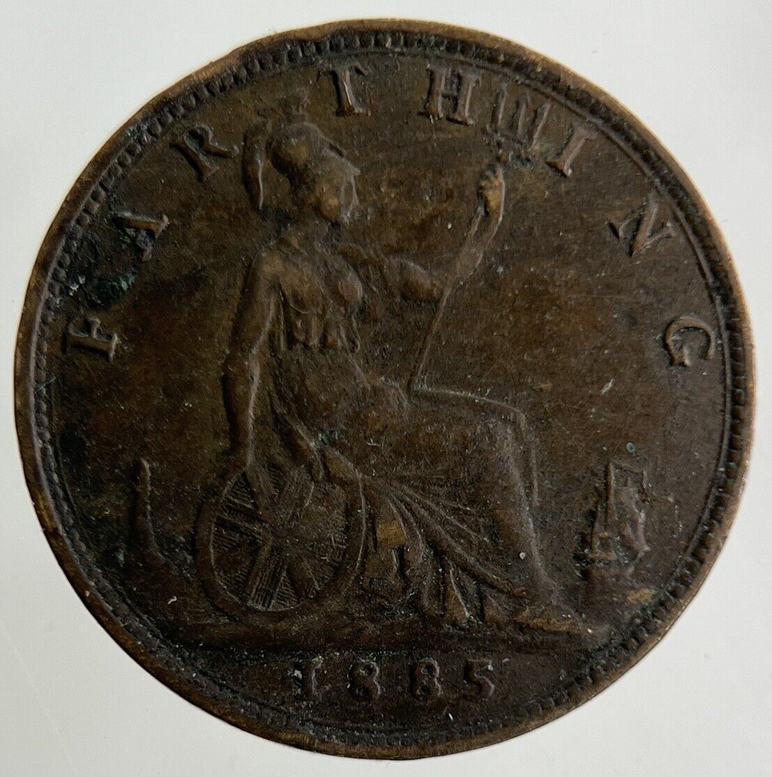 1885 Victoria Farthing Coin | Fine Collectable Grade