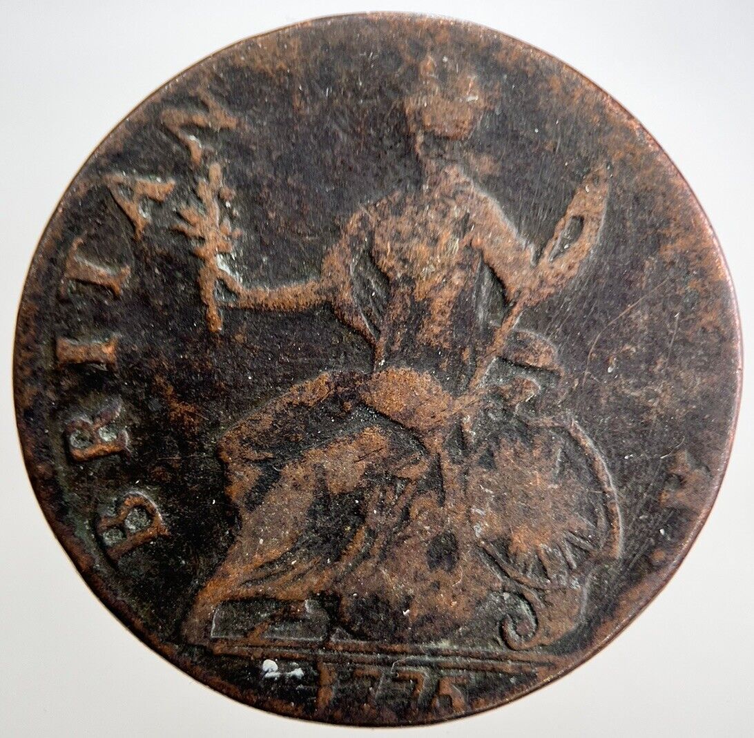 1775 George III 3rd Half-Penny Coin | Collectable Grade