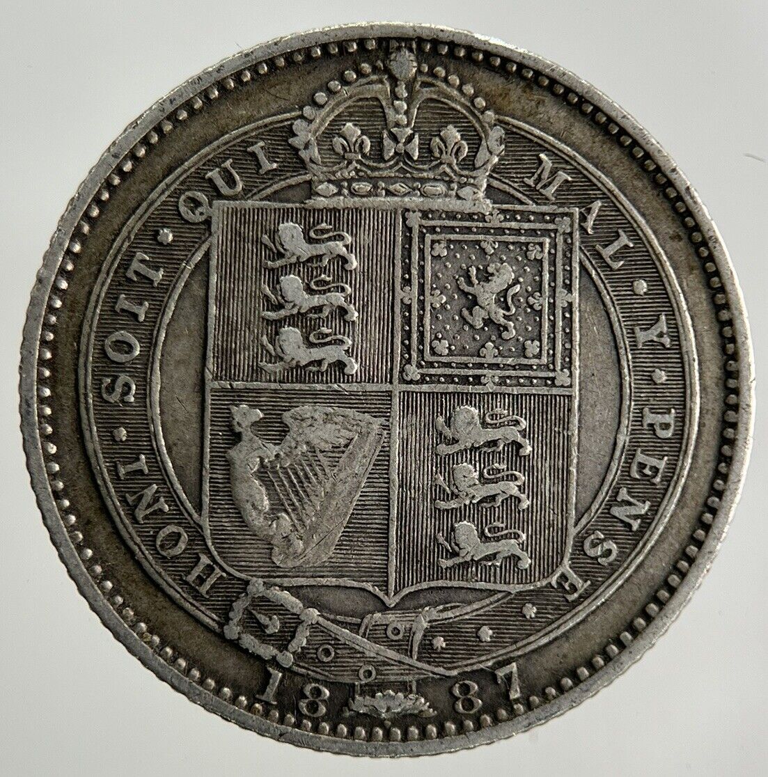 1887 Victoria Shilling Silver Coin | Collectable Grade